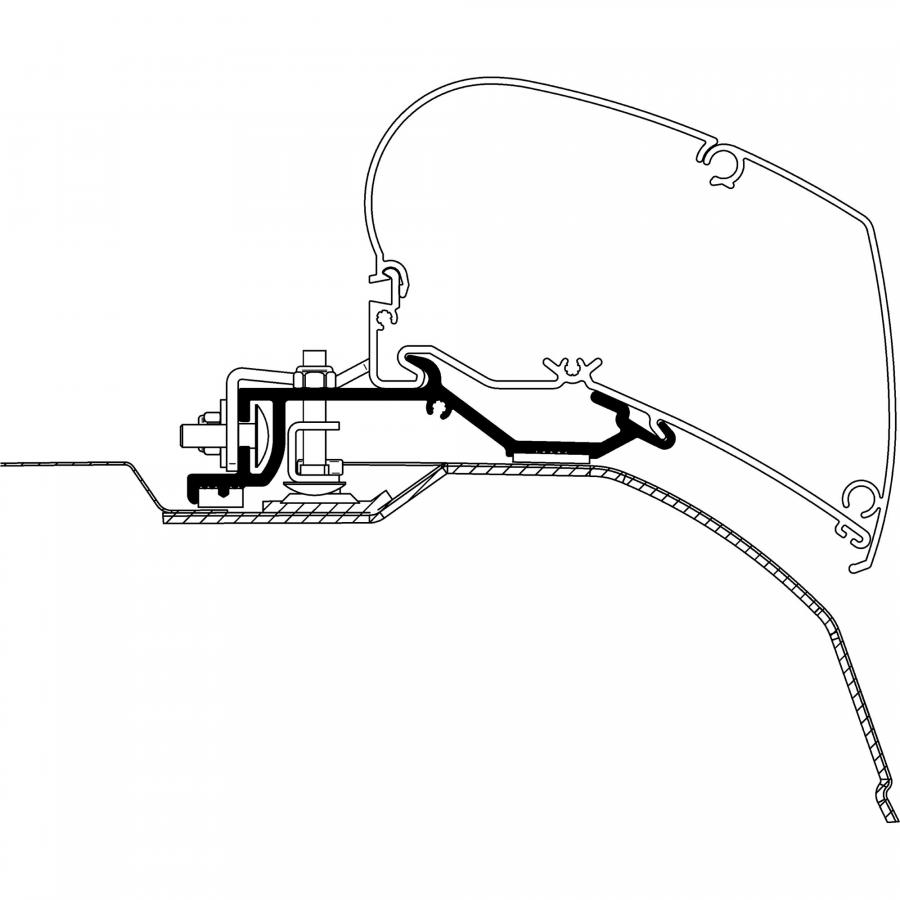 Product image 1 of the product “Adapter für Fiat Ducato ab Bj. 2006/07 zu TO Serie 6 ”